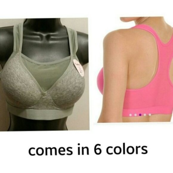 NEW  One Wireless racerback bra GREEN Heather - Picture 1 of 3